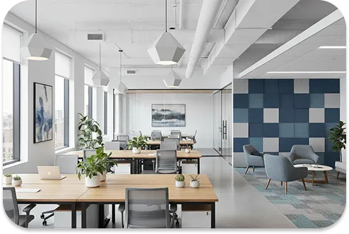 Modern open-space office.