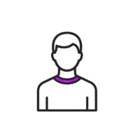 Icon representing a person silhouette — client